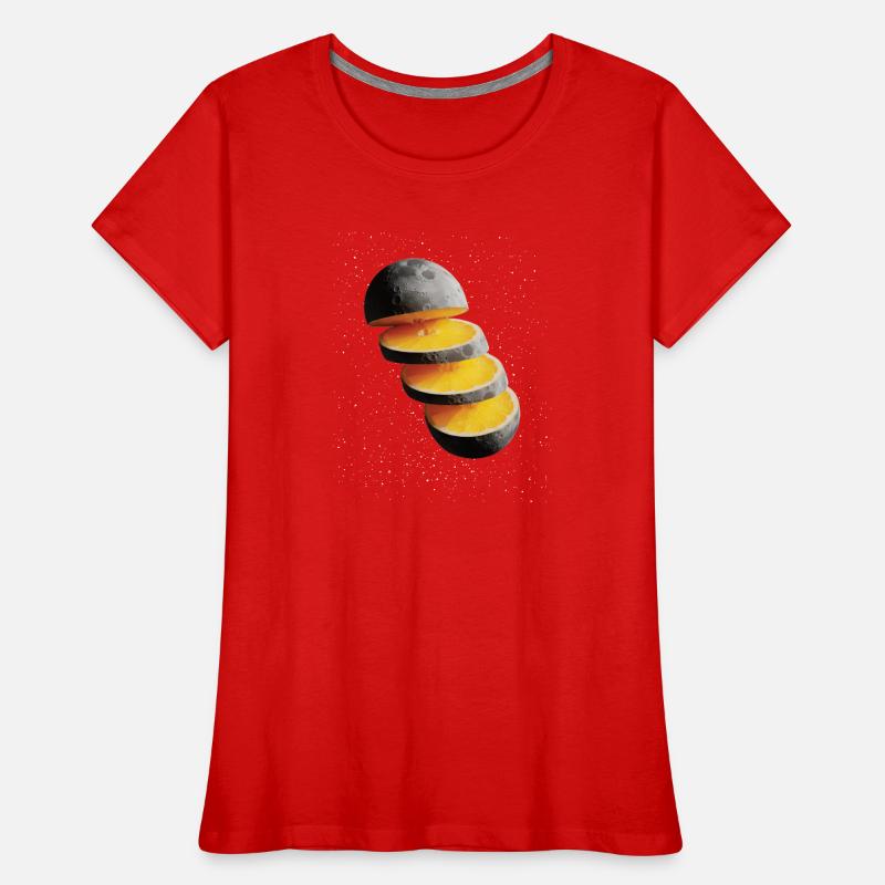 Tranches de citron de lune Citron de lune T-shirt bio Premium Femme