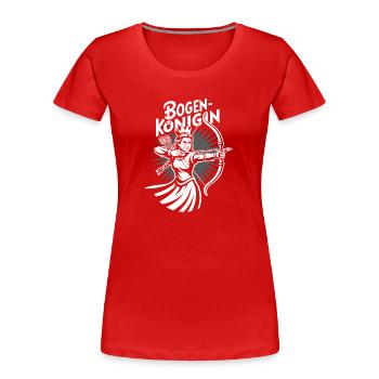 Archery design for archers and courses - Women's Premium Organic T-Shirt - red - Front - Mia (176cm)