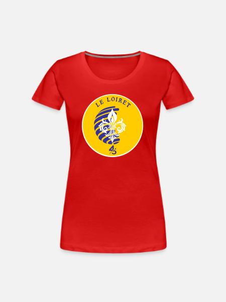 Fleur de Lys Loiret 45 - T-shirt bio Premium Femme - rouge