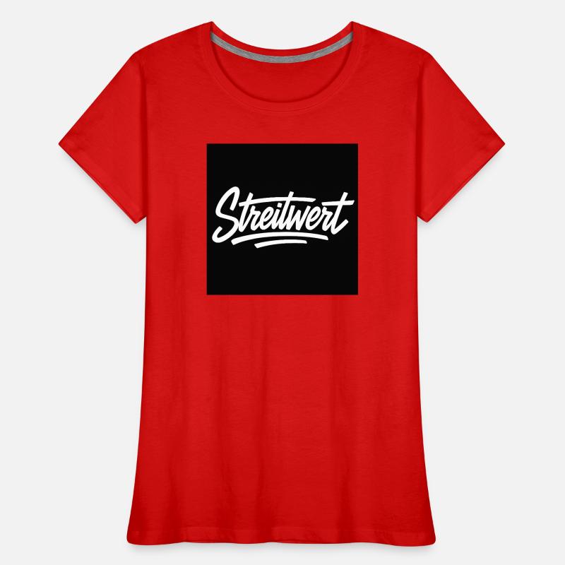 Disputed Script Logo Black Women's Premium Organic T-Shirt