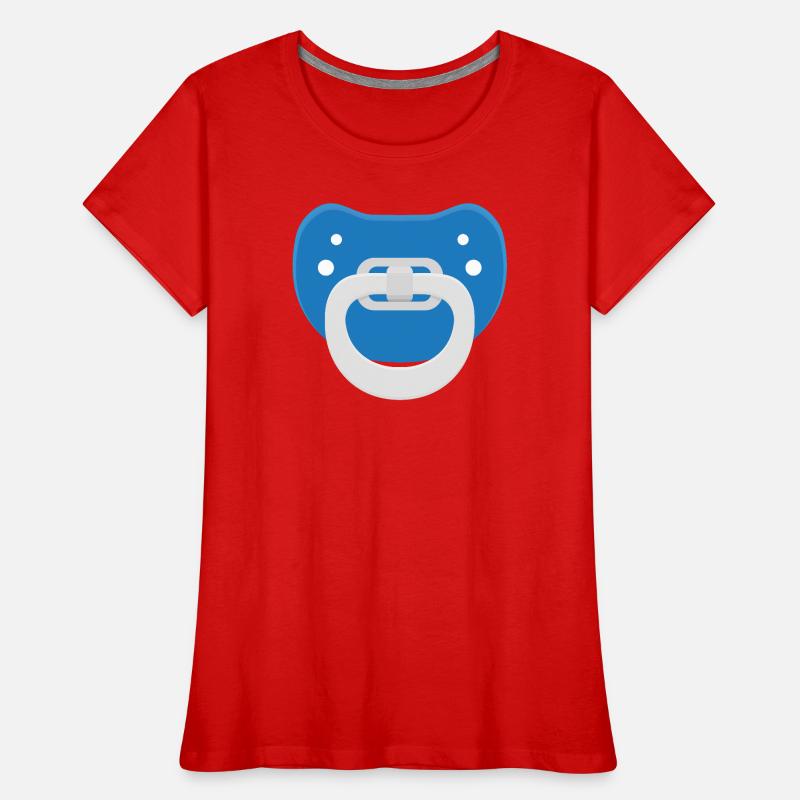 Blauer Schnuller Frauen Premium Bio T-Shirt