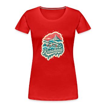 Kraichgau Baden Württemberg Winter - Women's Premium Organic T-Shirt - red - Front - Mia (176cm)