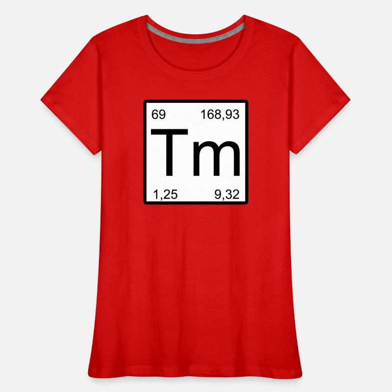 Conception des éléments de thulium T-shirt bio Premium Femme