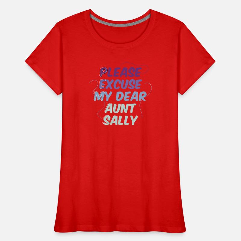 Math Nerd Students University Professor Mathematics Women's Premium Organic T-Shirt