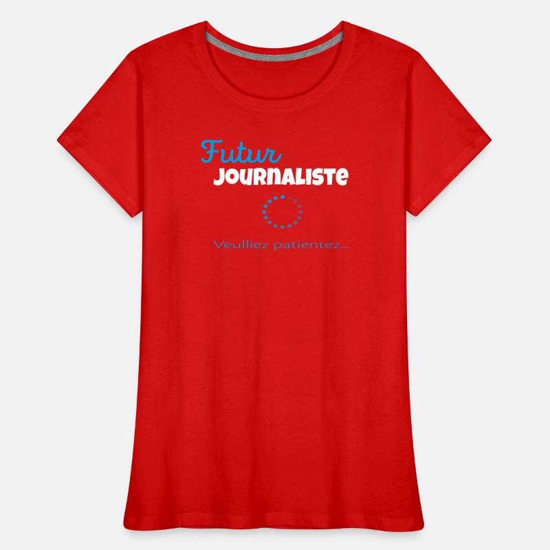 Future Journalist – Please Wait Women's Premium Organic T-Shirt