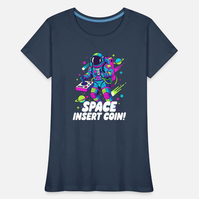 Pièce d’insertion spatiale T-shirt bio Premium Femme