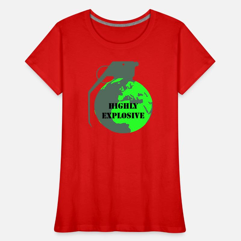 Explosive Earth Women's Premium Organic T-Shirt