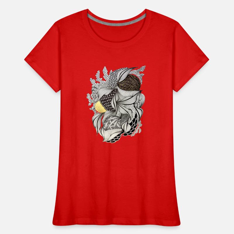 Leaf Fabric Feather Light Pattern Women's Premium Organic T-Shirt