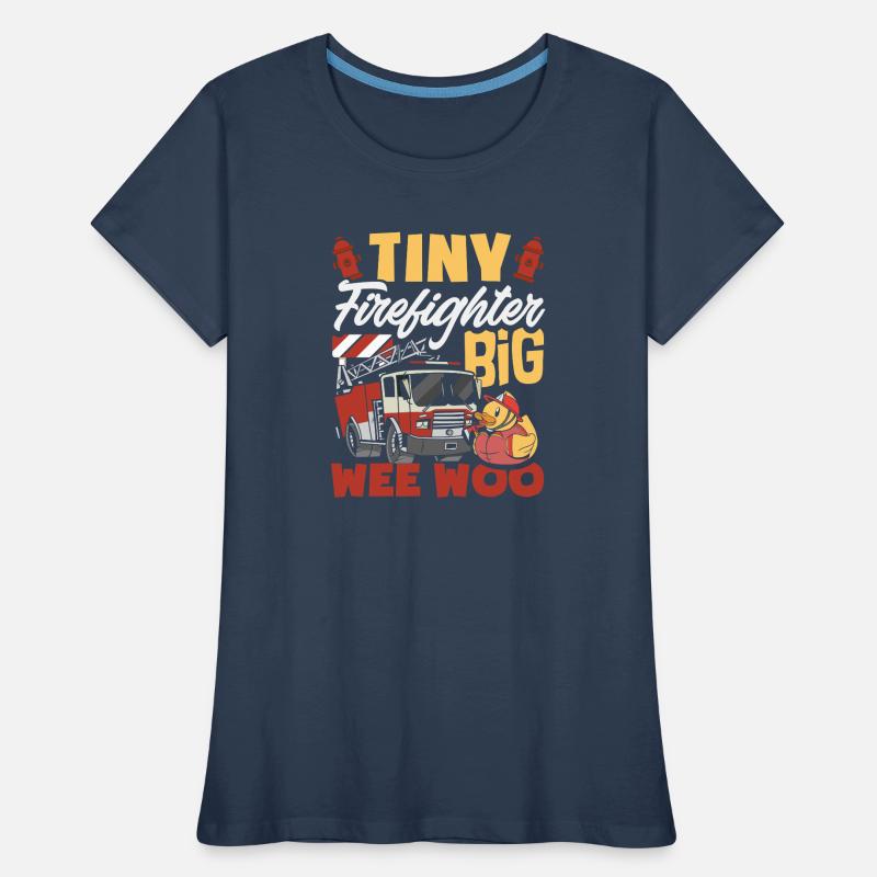 Wee Woo Squad Fire Tiny Feuerwehrmann Frauen Premium Bio T-Shirt