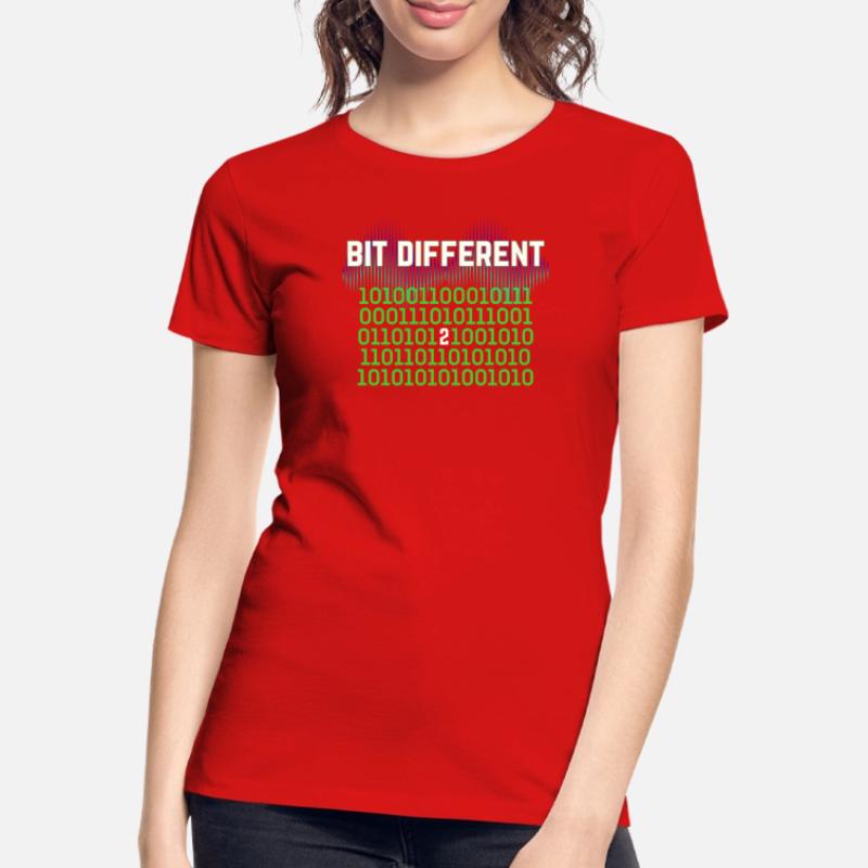 Etwas Anders – Nerdy Binary Error Design Frauen Premium Bio T-Shirt