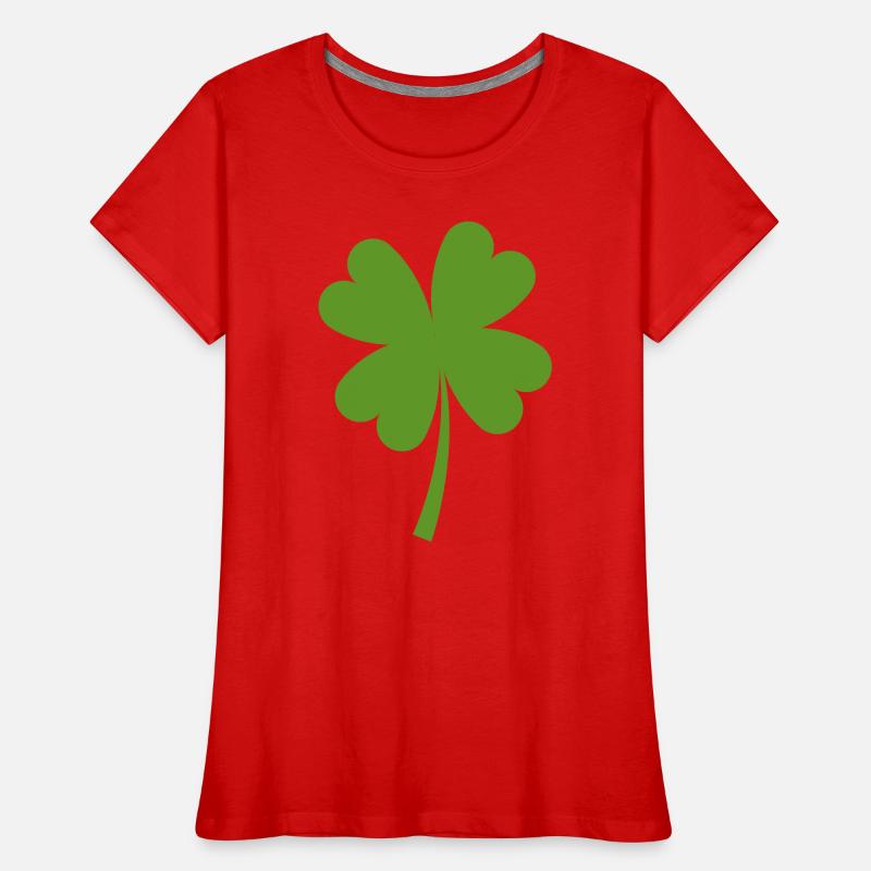 Solid four-leaf clover Women's Premium Organic T-Shirt