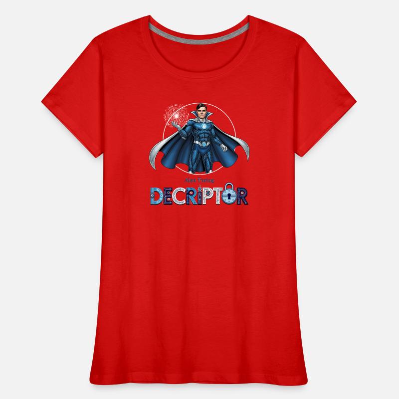 Hero Coder Entschlüsseler Frauen Premium Bio T-Shirt
