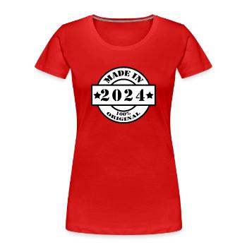 MADE IN 1973 Year of Birth Year Vintage Gift - Women's Premium Organic T-Shirt - red - Front - Mia (176cm)