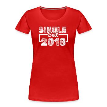 2018 2018 - T-shirt bio Premium Femme - rouge - Devant - Mia (176cm)
