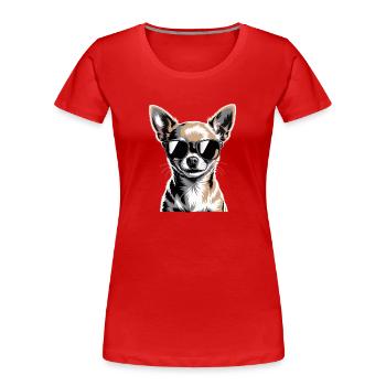 Chihuahua - Women's Premium Organic T-Shirt - red - Front - Mia (176cm)