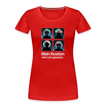Le costume est encore en train d’être produit Carnaval de Cologne Carnaval - T-shirt bio Premium Femme - rouge - Devant - Mia (176cm)