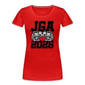 Jga 2026 Bachelor Party Monkeys - Women's Premium Organic T-Shirt - red - Front - Mia (176cm)