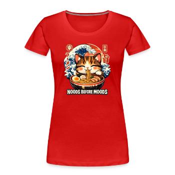 Ramen Noods - Frauen Premium Bio T-Shirt - Rot - Vorne - Mia (176cm)