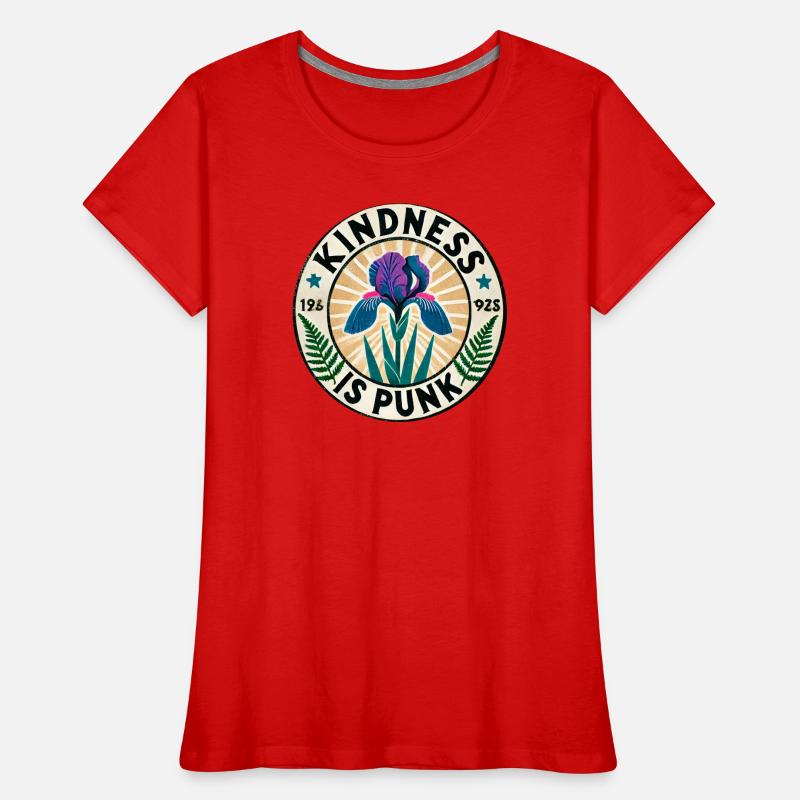 Kindness Is Punk Iris Patch Women's Premium Organic T-Shirt
