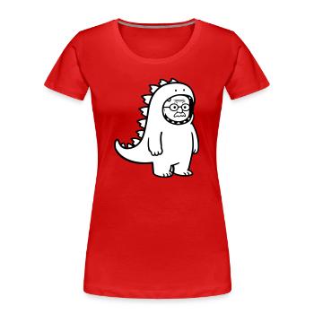 Carnival grouch grandpa - Women's Premium Organic T-Shirt - red - Front - Mia (176cm)