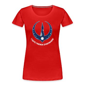 Minnesota Rebellion Loon - Women's Premium Organic T-Shirt - red - Front - Mia (176cm)