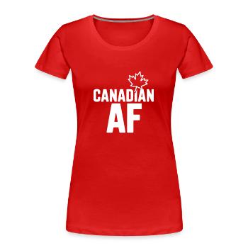 Kanadische Luftwaffe - Frauen Premium Bio T-Shirt - Rot - Vorne - Mia (176cm)