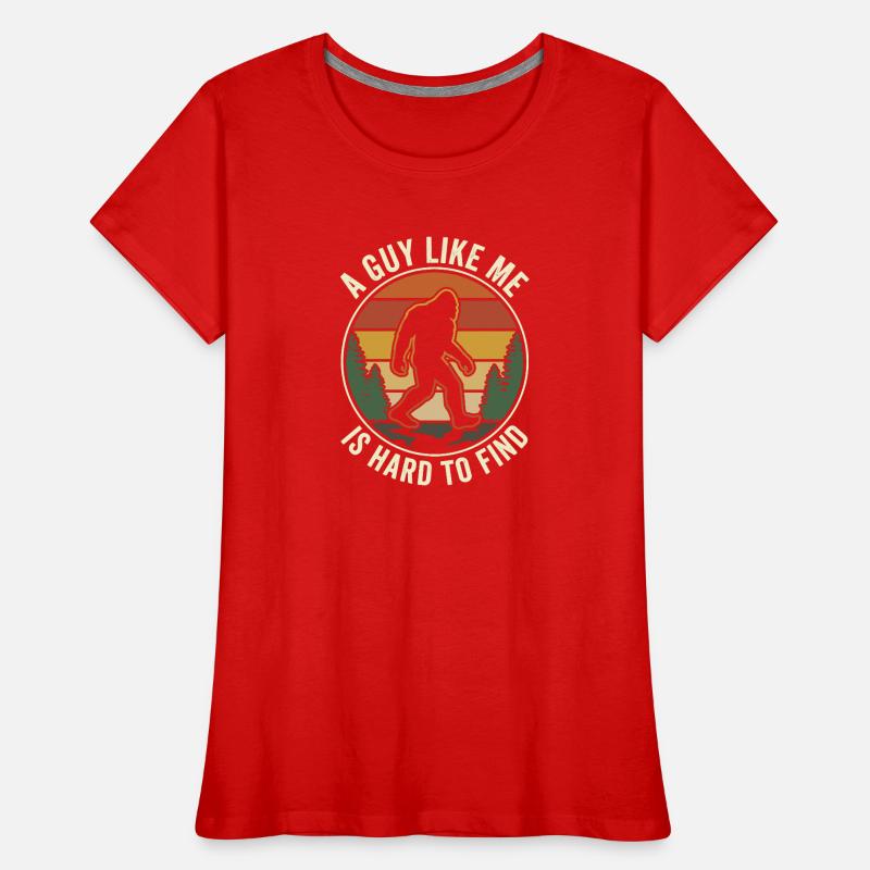 Un gars comme moi difficile à trouver Bigfoot rétro T-shirt bio Premium Femme