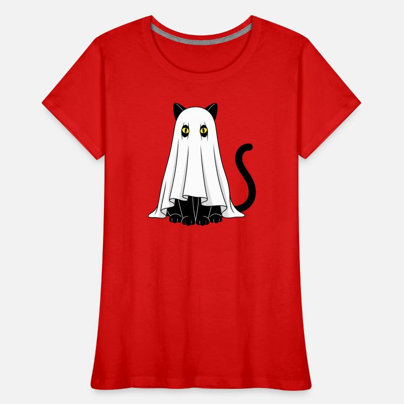 Ghost Cat Veil Ghost Women's Premium Organic T-Shirt