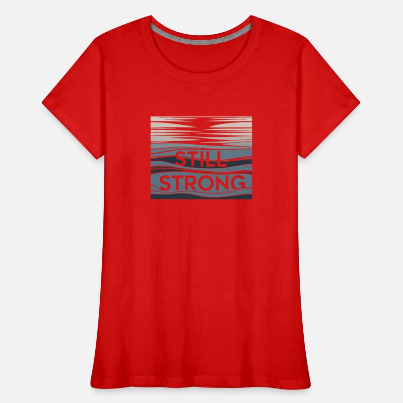 Still Strong Wave Pattern Women's Premium Organic T-Shirt