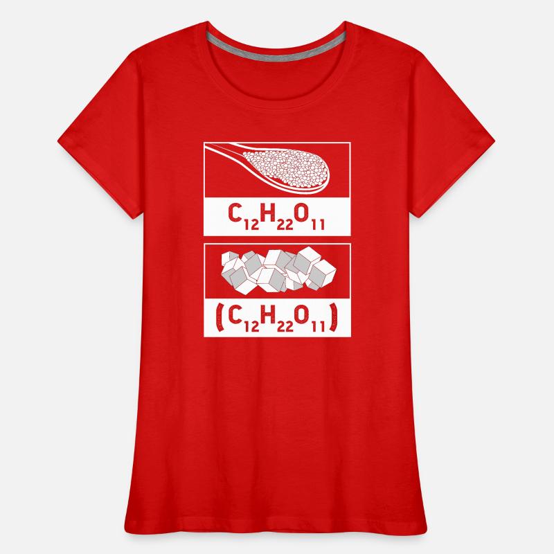 Structural formula chemistry science physics laboratory Women's Premium Organic T-Shirt