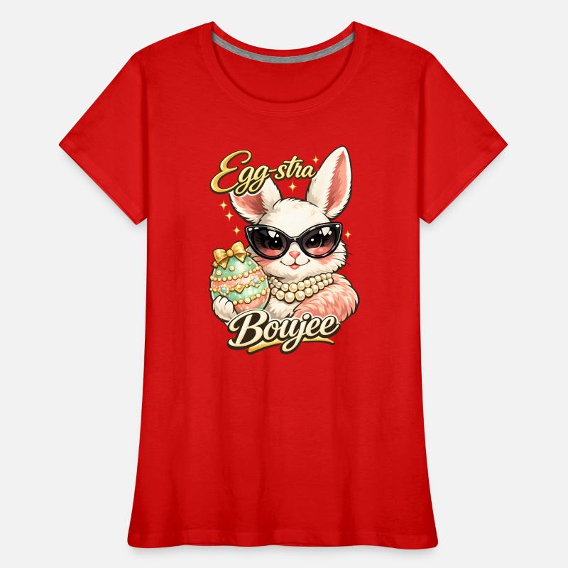 Eggstra Boujee Easter Bunny Easter Women's Premium Organic T-Shirt