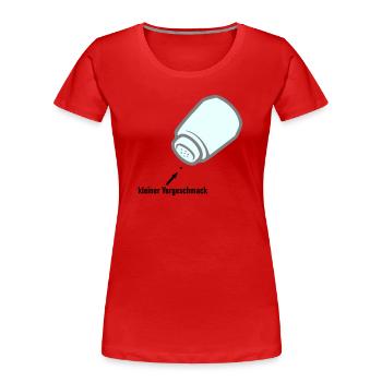 kleiner Vorgeschmack - Frauen Premium Bio T-Shirt - Rot - Vorne - Mia (176cm)