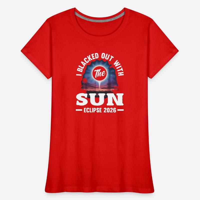 Solar eclipse 2026, August 12 Women's Premium Organic T-Shirt