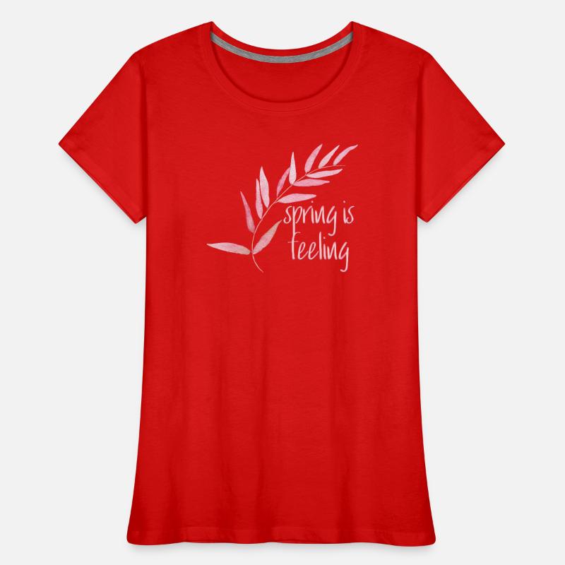 Spring is feeling Women's Premium Organic T-Shirt