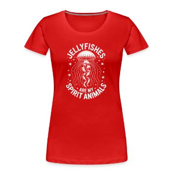 Dictons des perroquets Cadeau drôle de perroquet - T-shirt bio Premium Femme - rouge - Devant - Mia (176cm)