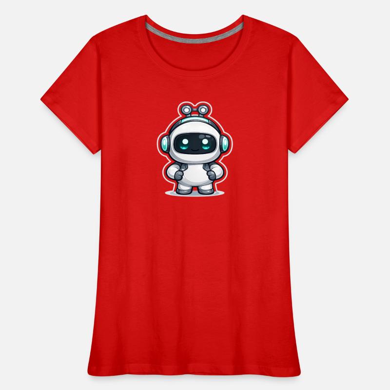 Copilot AI Robot Mascot Cute Dev Sticker T-shirt bio Premium Femme