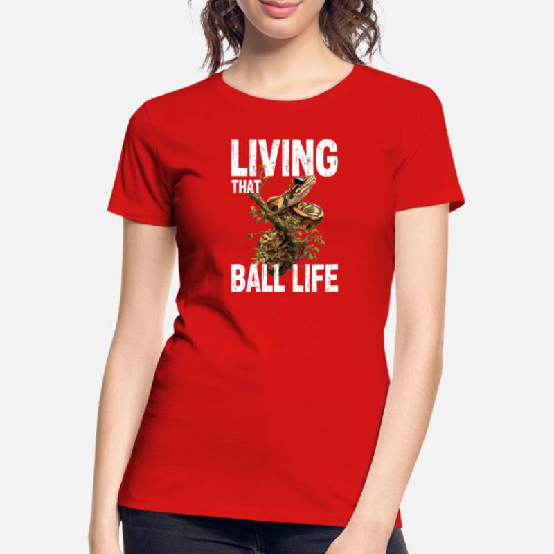 Königspython Schlangen Liebhaber Terrarium Python Frauen Premium Bio T-Shirt