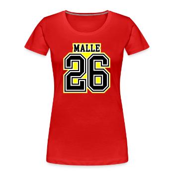 Malle 26 Trikot 2026 - Frauen Premium Bio T-Shirt - Rot - Vorne - Mia (176cm)