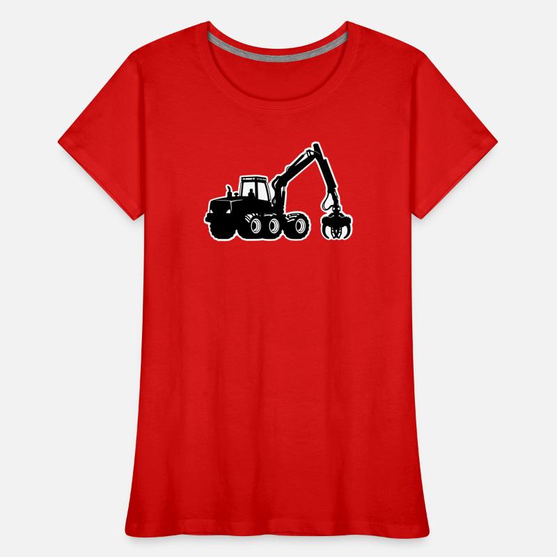 Silhouette de moissonneuse T-shirt bio Premium Femme