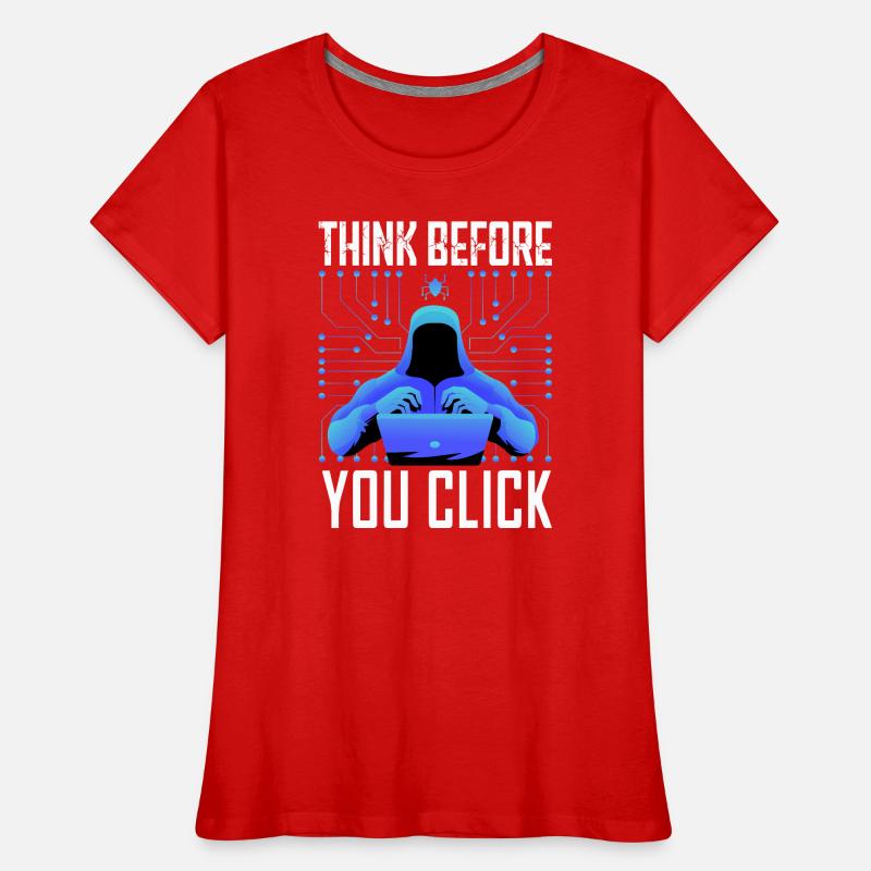 Hacker-Hacker-Hacker-Programmierer Linux Cybersicherheitsdaten Frauen Premium Bio T-Shirt