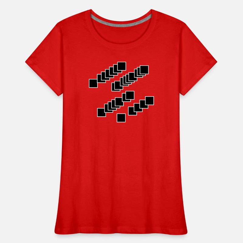 Nested Squares Cascade Women's Premium Organic T-Shirt