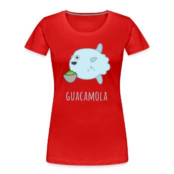 Mola Mola Guacamola - Women's Premium Organic T-Shirt - red - Front - Mia (176cm)