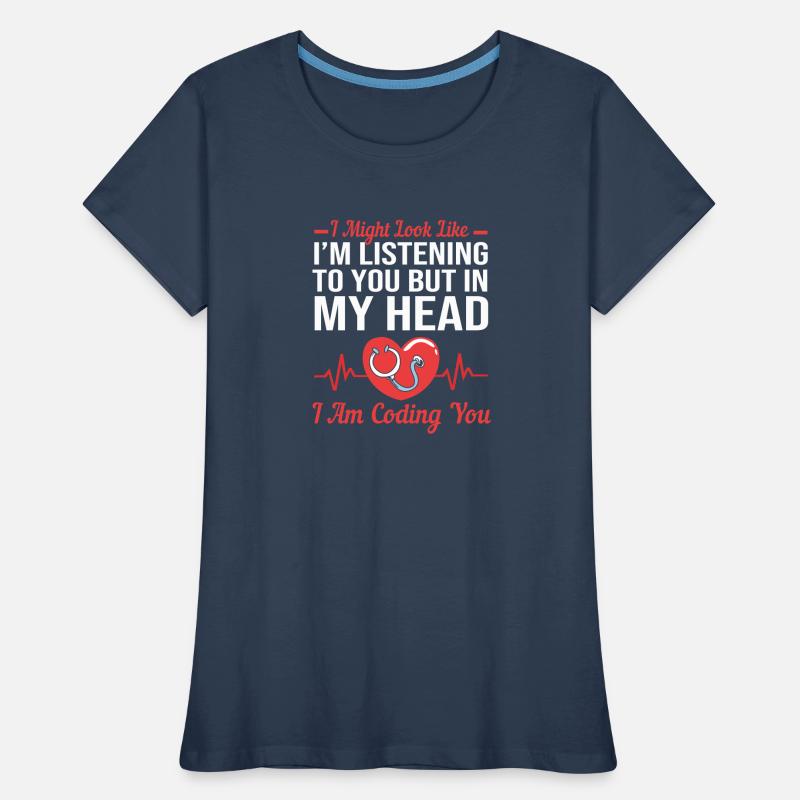 Programmeur médical Codeur médical T-shirt bio Premium Femme