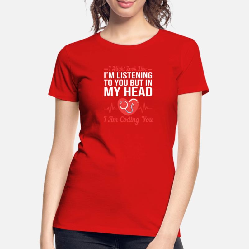 Medizin Programmierer Medizinischer Coder Frauen Premium Bio T-Shirt