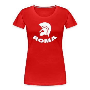 Roma - Women's Premium Organic T-Shirt - red - Front - Mia (176cm)