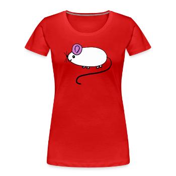 Bébé des rats rats rats rongeurs - T-shirt bio Premium Femme - rouge - Devant - Mia (176cm)
