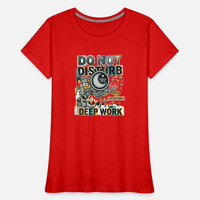 Deep Work Focus Women's Premium Organic T-Shirt