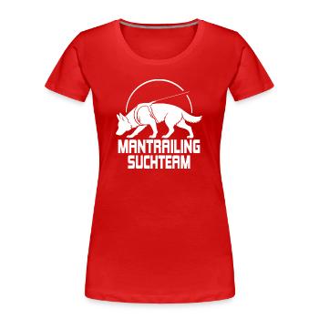 Chiens de recherche de l’équipe de chasse du berger allemand - T-shirt bio Premium Femme - rouge - Devant - Mia (176cm)
