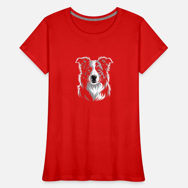 Boder Collie Frauen Premium Bio T-Shirt