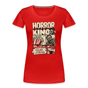 Scare Me Silly Horror Comic - Frauen Premium Bio T-Shirt - Rot - Vorne - Mia (176cm)
